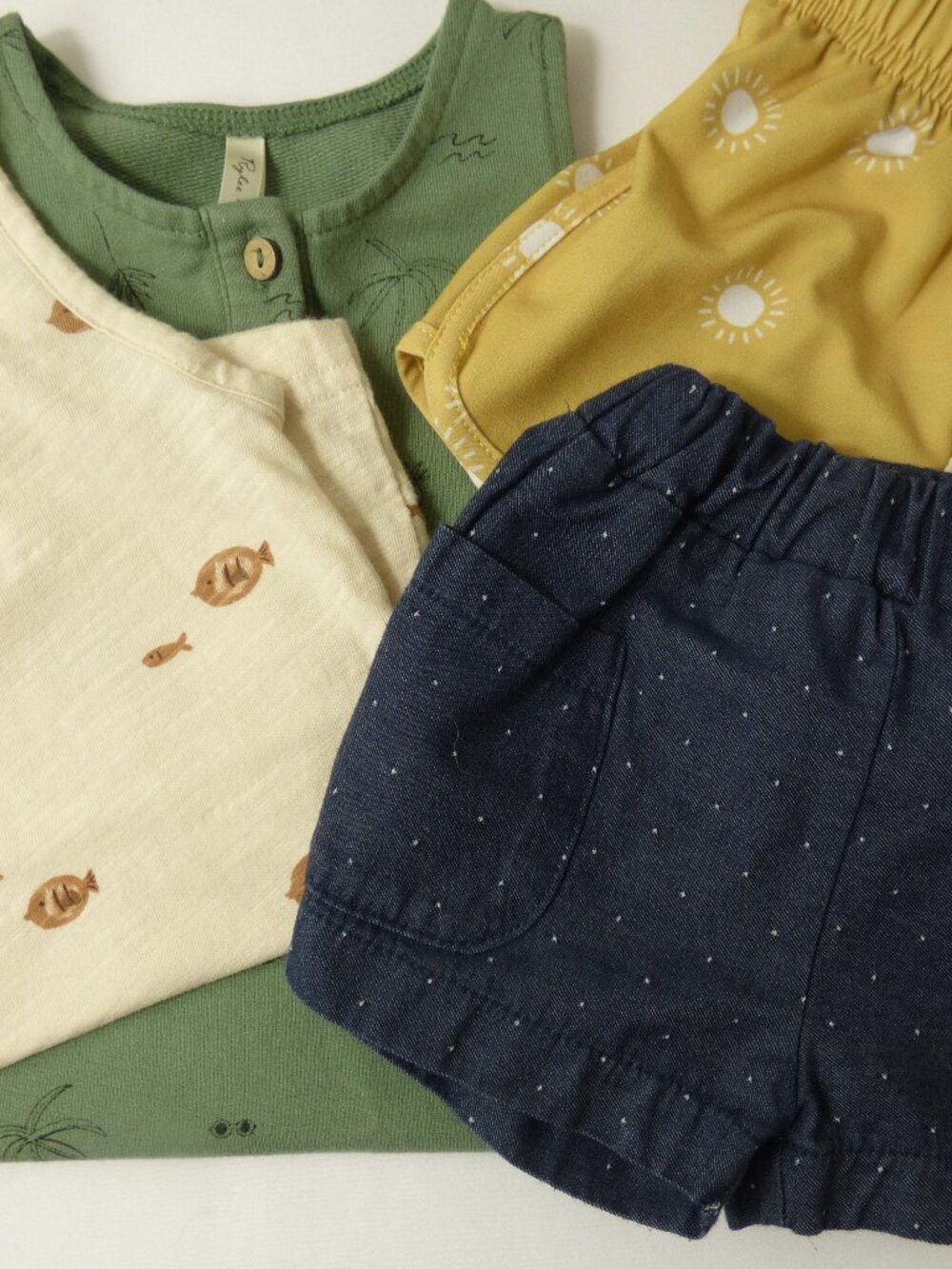 Rylee + Cru & Mori Baby Boy Summer Bundle, Size 3-6 Months